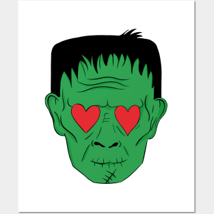 Frankenstein love halloween Posters and Art